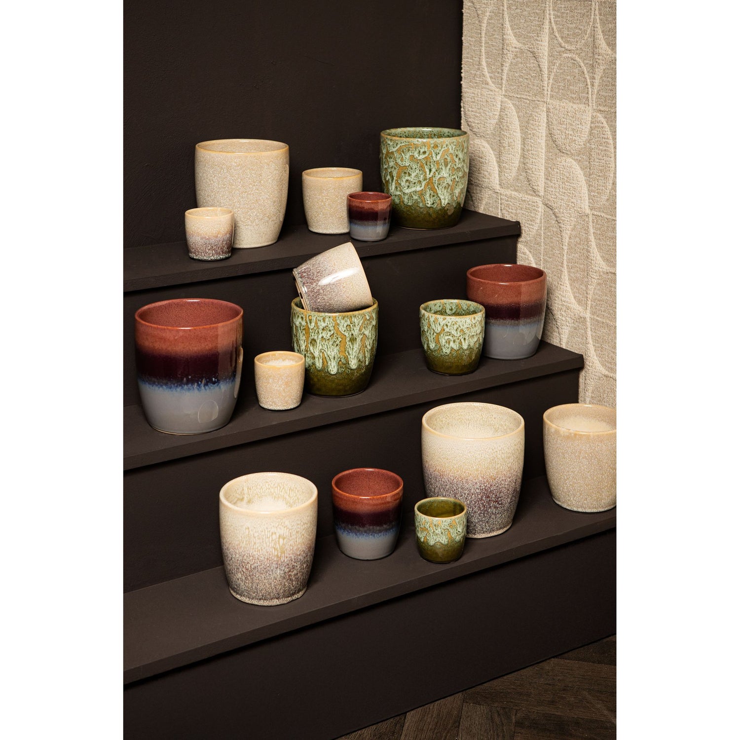 Topf – Glasur Finish, Keramik Material, Modernes Design, Braun, L - Braxton | PTMD