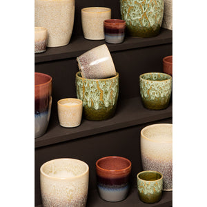 Topf – Glasur Finish, Keramik Material, Modernes Design, Braun, L - Braxton | PTMD
