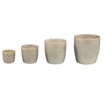 Topf – Glasur Finish, Keramik Material, Modernes Design, Mintgrün, XS - Braxton | PTMD