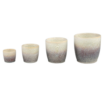 Topf – Glasur Finish, Keramik Material, Modernes Design, Braun, M - Braxton | PTMD