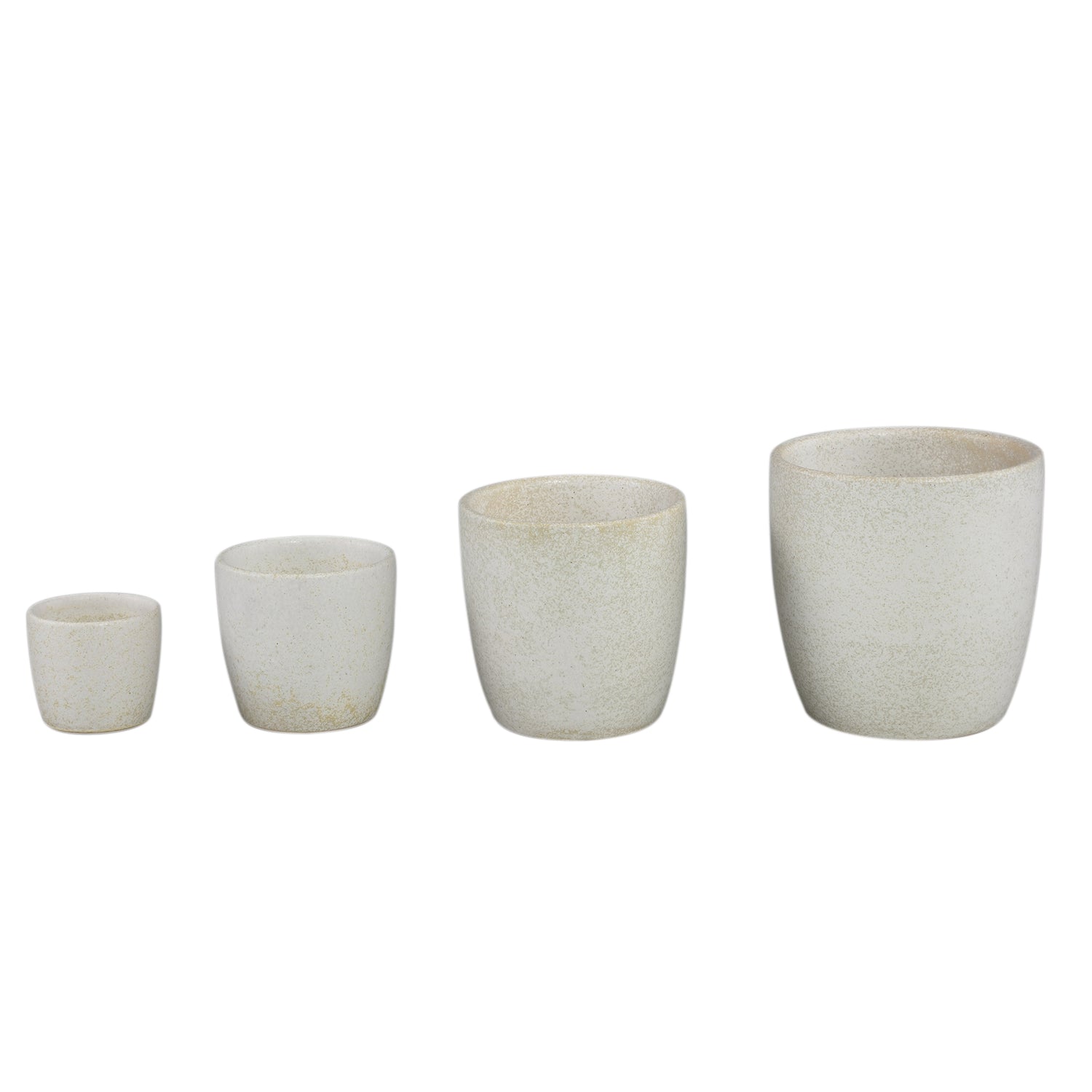 Topf – Glasur Finish, Keramik Material, Modernes Design, Weiß, L - Braxton | PTMD