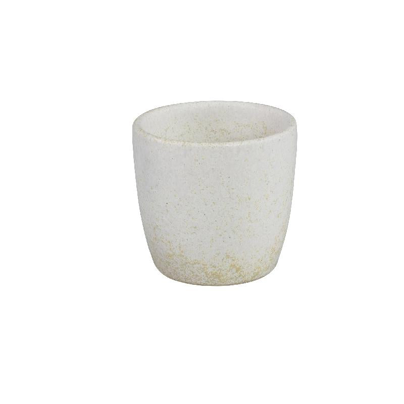 Topf – Glasur Finish, Keramik Material, Modernes Design, Weiß, S  - Braxton | PTMD