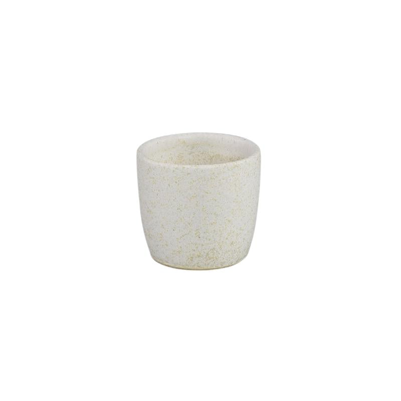 Topf – Glasur Finish, Keramik Material, Modernes Design, Weiß, XS - Braxton | PTMD