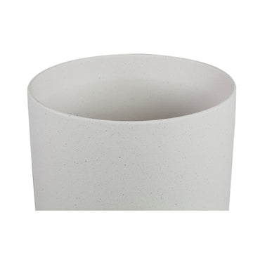 Blumentopf – Weiße Oberfläche, Runde Form, Keramik Material, M – Fatima | PTMD