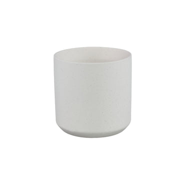 Blumentopf – Weiße Oberfläche, Runde Form, Keramik Material, XL – Fatima | PTMD