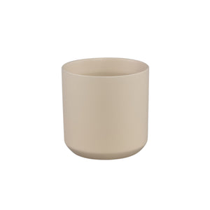 Blumentopf – Creme Oberfläche, Runde Form, Keramik Material, L – Fatima | PTMD