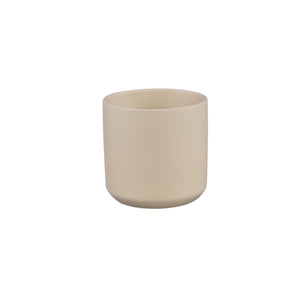 Blumentopf – Creme Oberfläche, Runde Form, Keramik Material, S – Fatima | PTMD