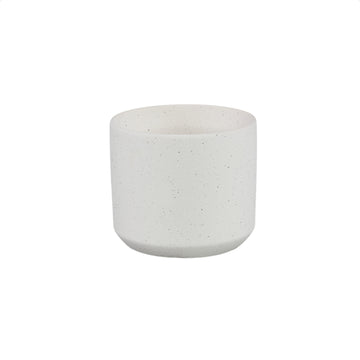 Flowerpot – White Surface, Round Shape, Ceramic Material, XS – Fatima | PTMD