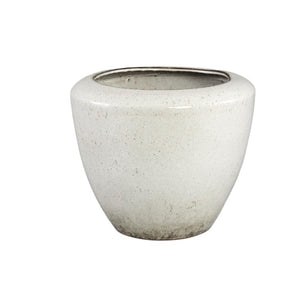 Flower Pot – Beige Surface, Round Shape, Smooth Surface, Ceramic Material, XL – Kyleigh | PTMD