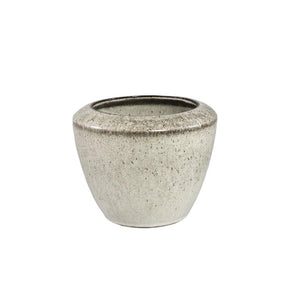 Flower Pot – Beige Finish, Round Shape, Smooth Surface, Ceramic Material, S – Kyleigh | PTMD