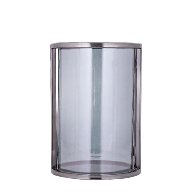 Hurricane Lantern – Stainless Steel Housing, Glass Insert, Black Finish, L – Jarie | PTMD