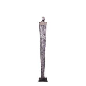 Statue - Aluminum, handcrafted, gunmetal look, male form, sculptural, S – Symon | PTMD