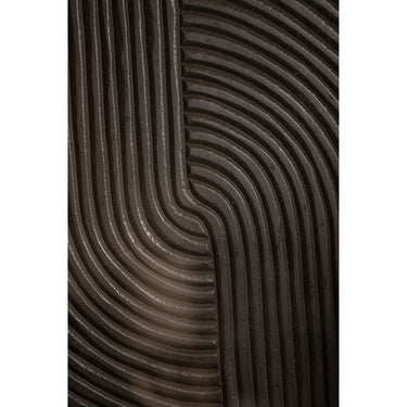 Wandpaneel – Linien Muster, MDF Holz, Schwarzer Farbton, L – Elasah | PTMD
