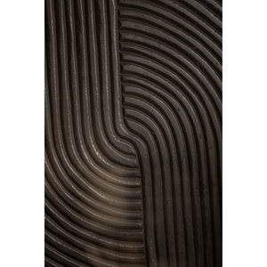 Wandpaneel – Linien Muster, MDF Holz, Schwarzer Farbton, L – Elasah | PTMD