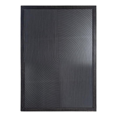 Wandpaneel – Linien Muster, MDF Holz, Schwarzer Farbton, L – Elasah | PTMD