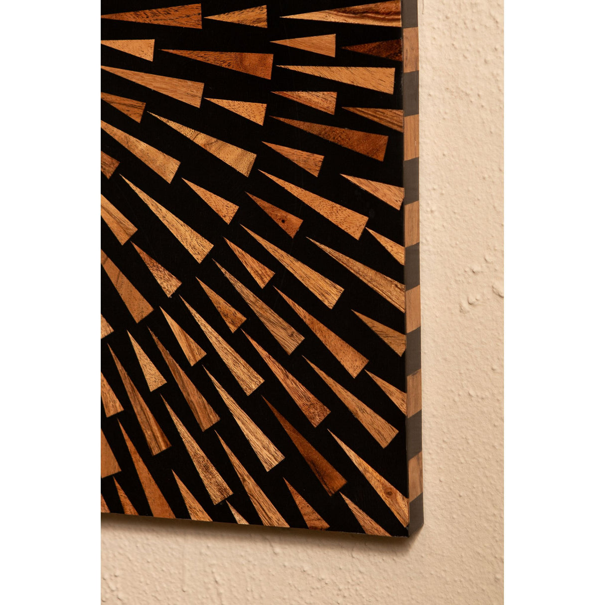 Wandpaneel – Rund Muster, MDF Holz, Brauner Farbton, S – Jordie | PTMD
