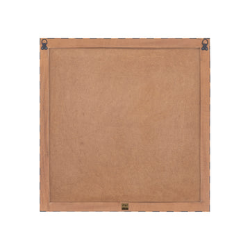 Wandpaneel – Rund Muster, MDF Holz, Brauner Farbton, S – Jordie | PTMD