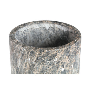 Flowerpot – Grey Surface, Marble Look Design, Ceramic Material – Miah | PTMD