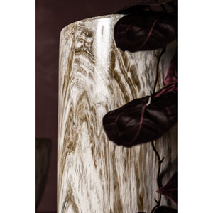 Topf – Beige Oberfläche, Marmoroptik Design, Keramik Material, Hoch – Miah | PTMD