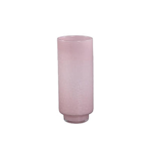 Vase – Pink Glass, Round Shape, Straight Base, L – Hervy | PTMD