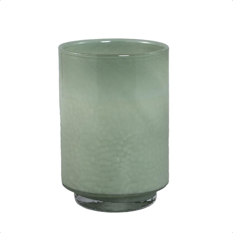 Vase – Mintgrünes Glas, Runde Form, Gerader Fuß, M – Hervy | PTMD