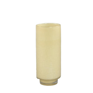 Vase – Cream-colored Glass, Round Shape, Straight Base, L – Hervy | PTMD