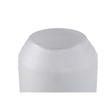 Vase – Weißer Farbton, Glas Material, Streifen Design, L – Malia | PTMD