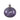 Oil Lamp - Purple Glass, Handmade, Round Design, S - Adilia | PTMD