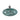 Oil Lamp - Petrol Colored Glass, Handmade, Low Round Design - Adilia | PTMD