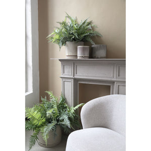 Pot – Ceramic Material, Ribbed Structure, Cream Colour – Meliya | PTMD