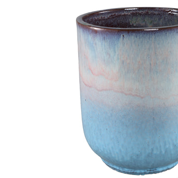 Pot – Ceramic Material, Round Shape, Blue Color – Rozay | PTMD
