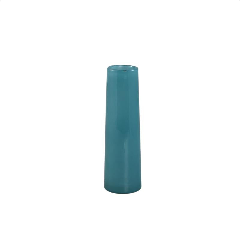 Vase – Blue-Green Glass, Round Shape, Small, S – Saelah | PTMD