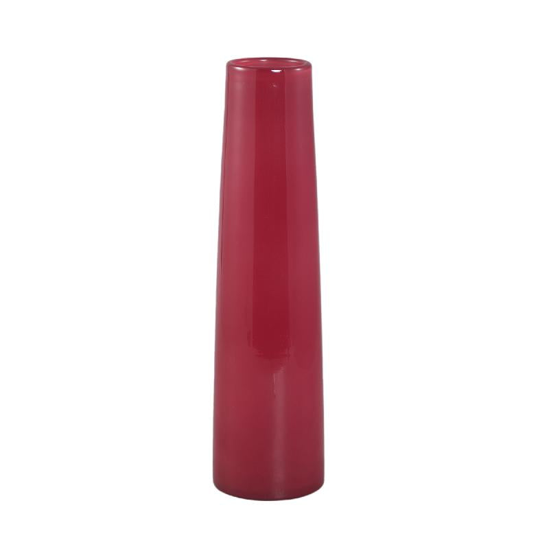 Vase – Dark Pink Glass, Round Shape, Small, L – Saelah | PTMD