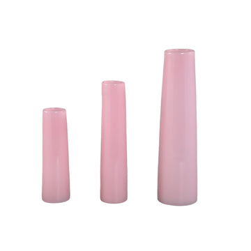 Vase – Runde Form, Glas Material, Hellrosa, L – Saelah | PTMD