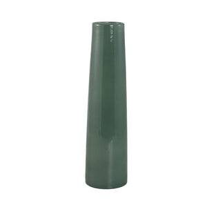 Vase – Petrol-colored Glass, Round Shape, Small, L – Saelah | PTMD