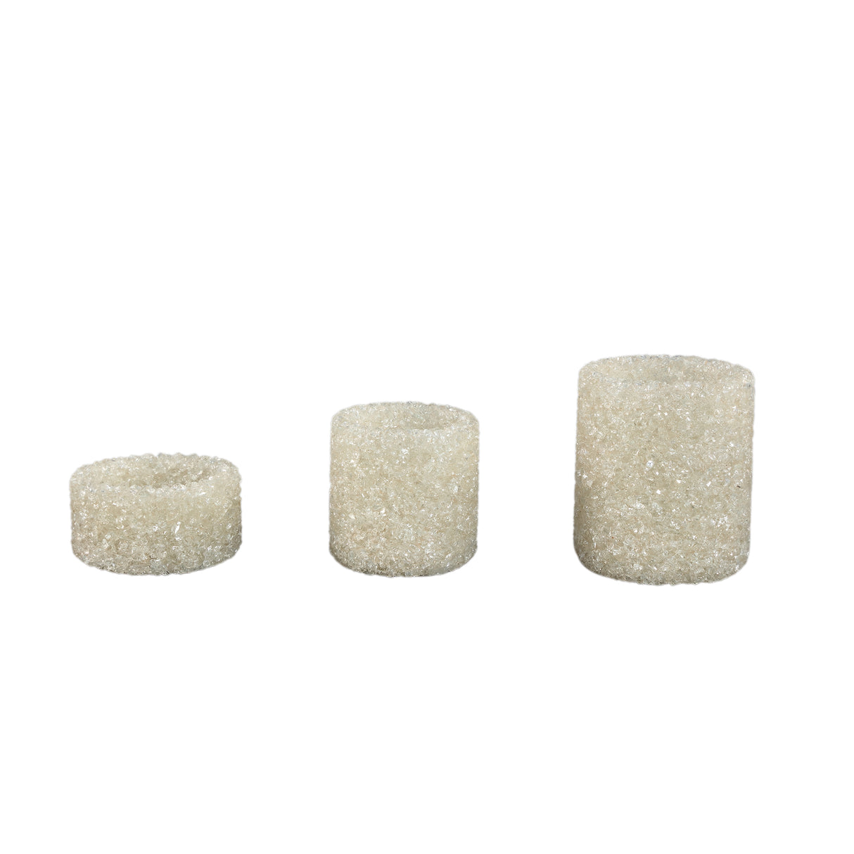 Teelichthalter – Glas Material, Creme Ton, Kristall Design, S – Marsella | PTMD