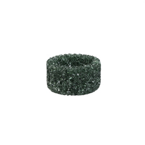 Teelichthalter – Glas Material, Petrol Ton, Kristall Design, S – Marsella | PTMD