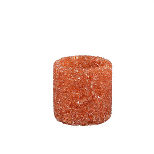 Teelichthalter – Glas Material, Bernstein Ton, Kristall Design, M – Marsella | PTMD