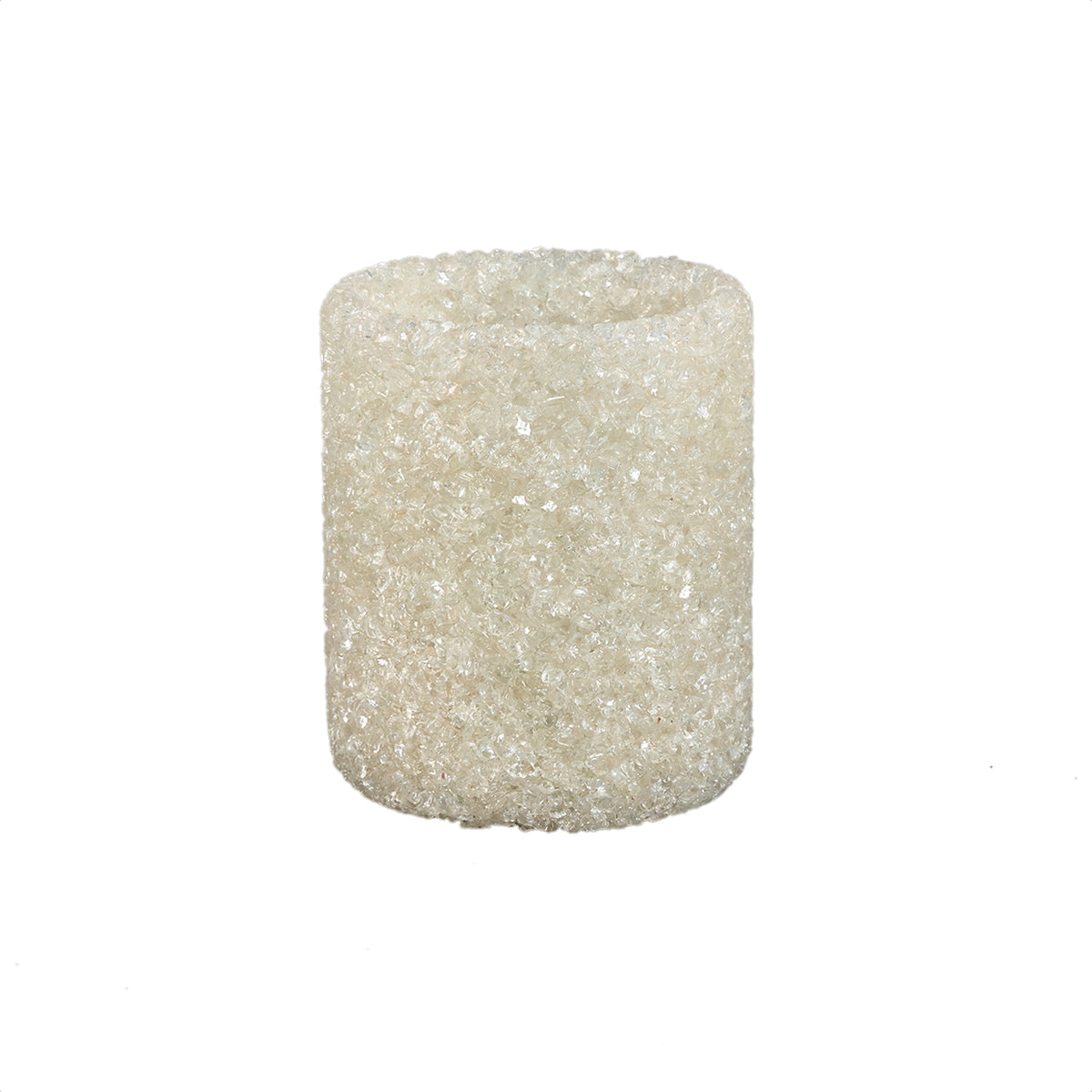 Teelichthalter – Glas Material, Creme Ton, Kristall Design, L – Marsella | PTMD