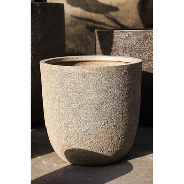 Pot – beige surface, textured look, handcrafted, set of 4 – Delsey | PTMD