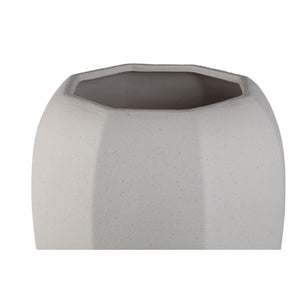 Pot – Ceramic Material, Octagonal Shape, Cream Finish – Myrick | PTMD