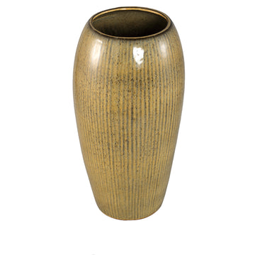 Pot – Ceramic Material, Smooth Surface, Dark Brown Color, S – Tamica | PTMD