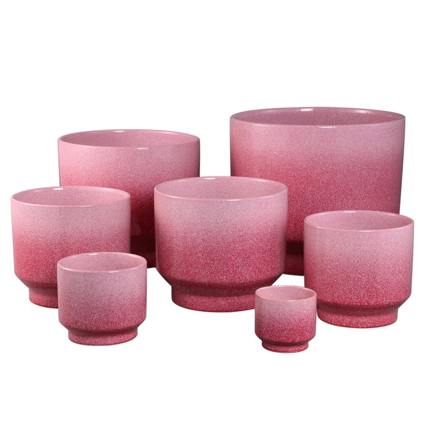 Pot – Ombre Design, Ceramic Material, Pink Color, XS – Kyer | PTMD
