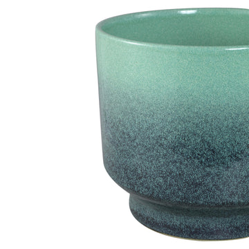 Pot – Ombre Design, Ceramic Material, Turquoise Color, XXS – Kyer | PTMD