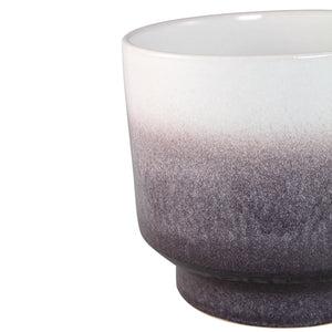 Pot – Light Brown Color, Ombre Finish, On Foot, Stoneware, XS – Kyer | PTMD