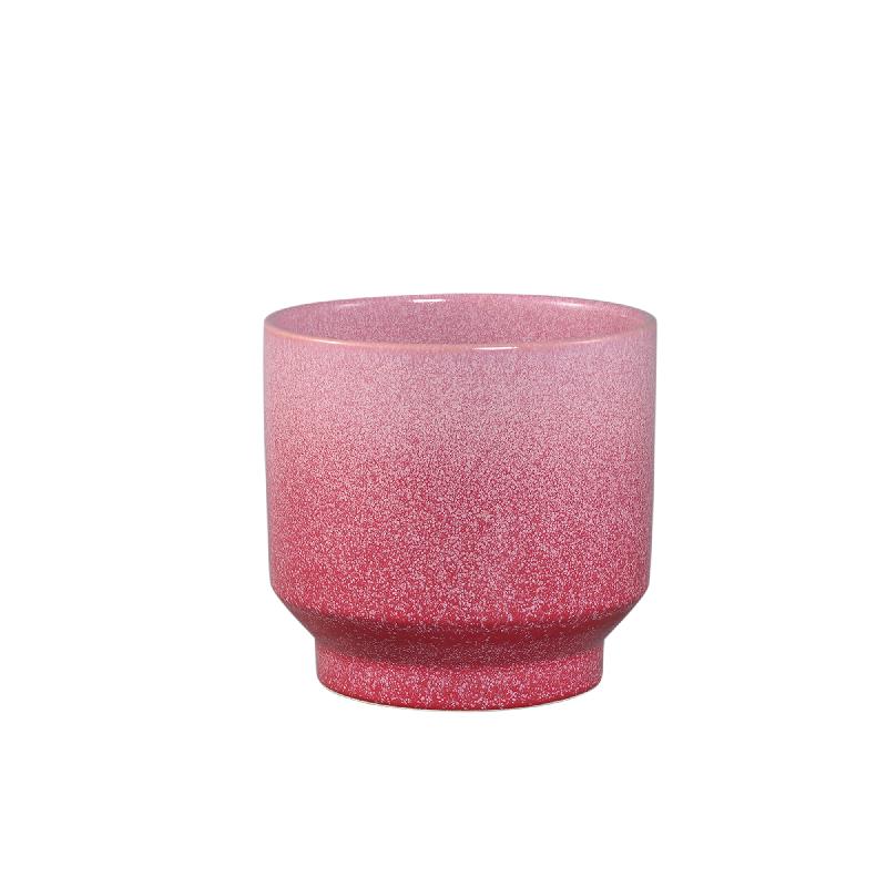 Pot – Ombre Design, Ceramic Material, Pink Color, S – Kyer | PTMD