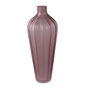 Vase – Light Pink Glass, Smooth Surface, Tall – Aleiya | PTMD