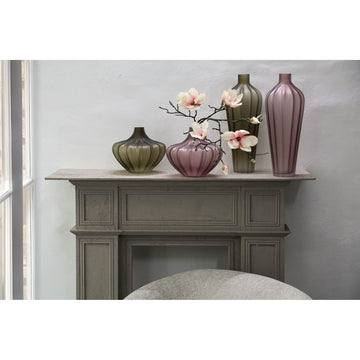 Vase – Light Pink Glass, Smooth Surface, Tall – Aleiya | PTMD
