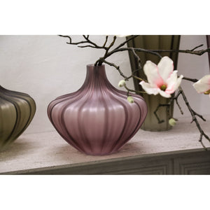 Vase – Light Pink Glass, Smooth Surface, Tall – Aleiya | PTMD