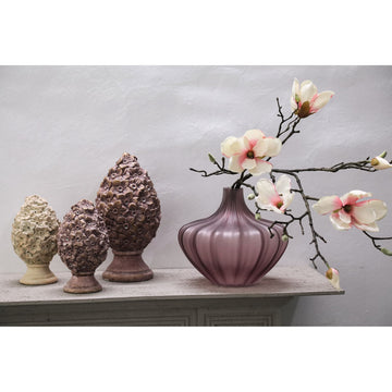 Vase – Light Pink Glass, Smooth Surface, Tall – Aleiya | PTMD